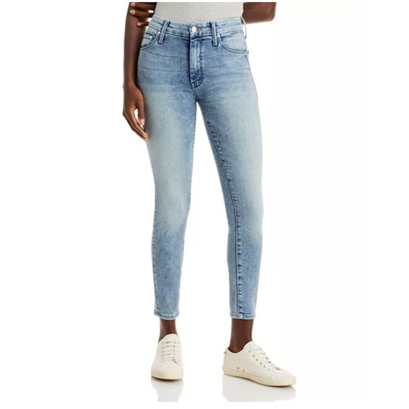 Mother The Looker Ankle Stretch Denim Blue Jeans, Twice Shy, Size 26 - Picture 1 of 9
